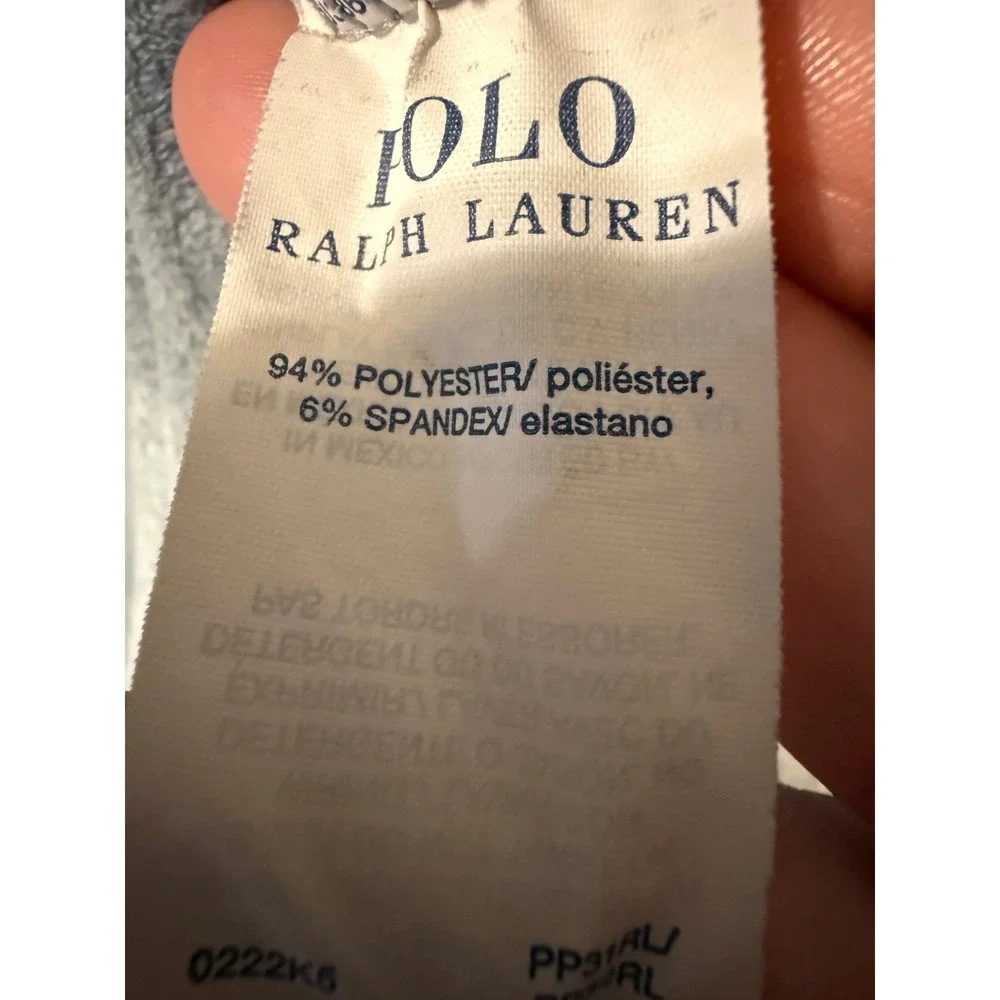 Polo Ralph Lauren Mens Grey Velour Sleepwear Hoodie Logo Large Cozy Luxury Comfy